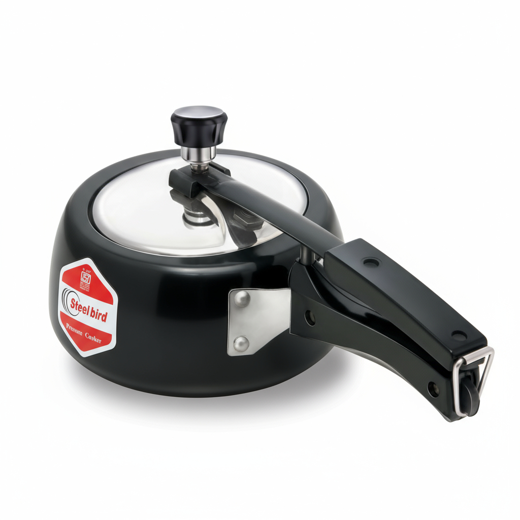 Steelbird mexa black ib with ss lid 2 ltr