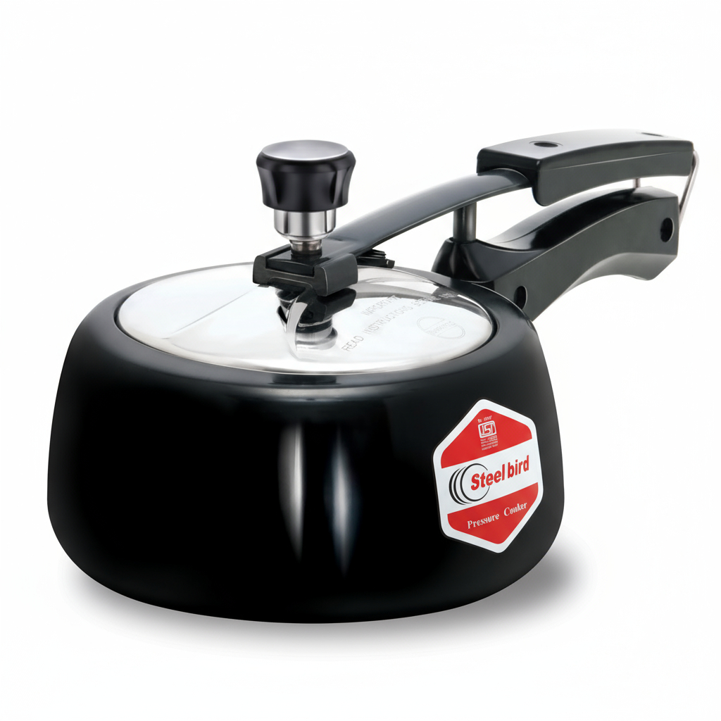 Steelbird mexa black with ss lid 2 ltr